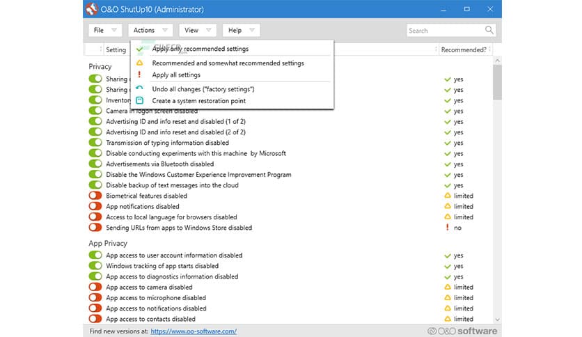O&O ShutUp10++ 2.2.1024
