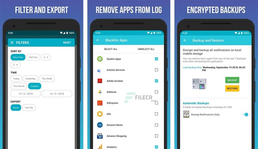 Notification History Log 16.3.10