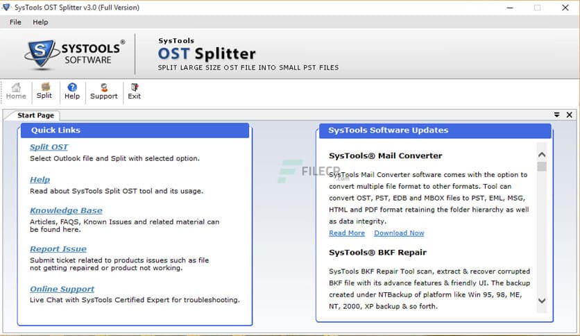SysTools OST Splitter 7.0