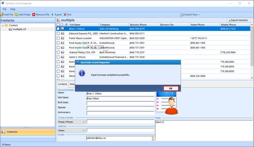 SysTools vCard Importer 7.0