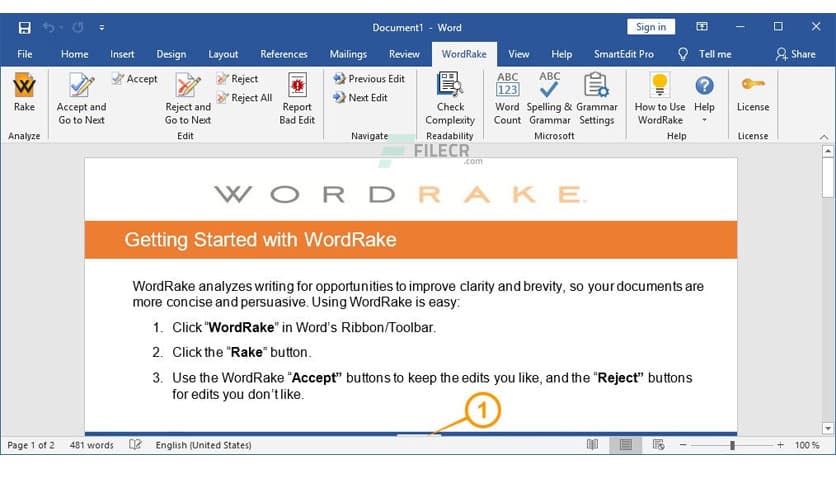 WordRake 5.3.00120.01