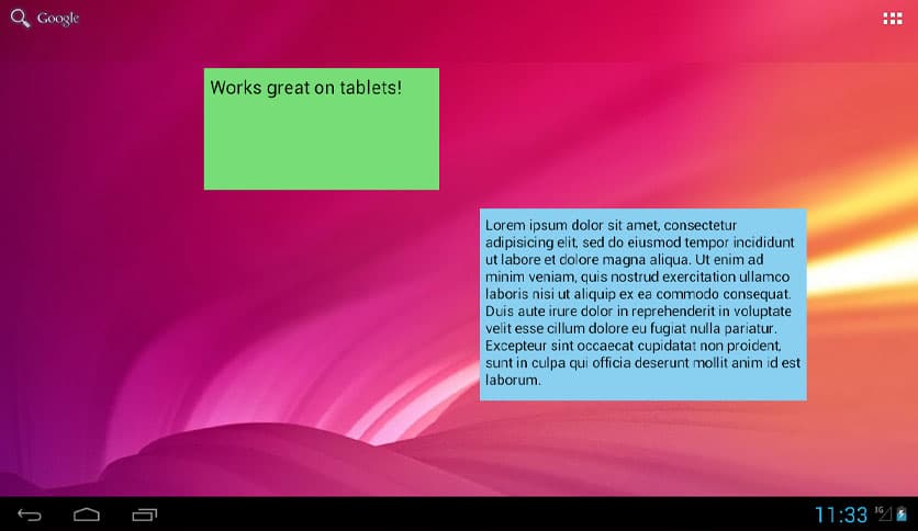 Simple Sticky Note Widget Plus 23