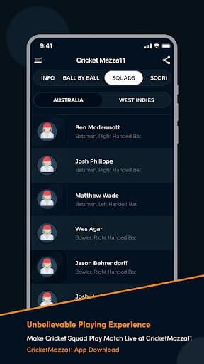 Cricket Mazza 11 Live Line 4.22