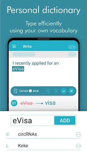 Ginger Writer, Grammar Speller 1.0.18