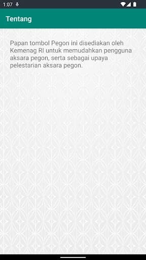 Pegon Virtual Keyboard 1.0