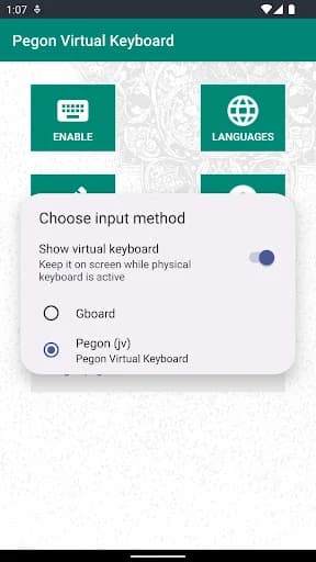 Pegon Virtual Keyboard 1.0