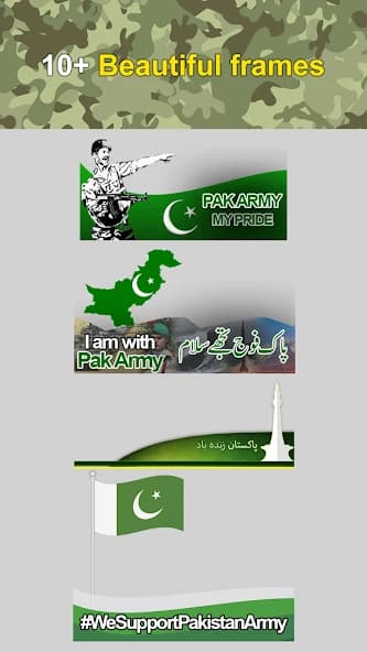 Pakistan Army Photo Frame 2024 v7.1