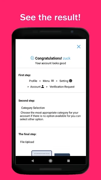 Verify Account Blue Badge 3.0