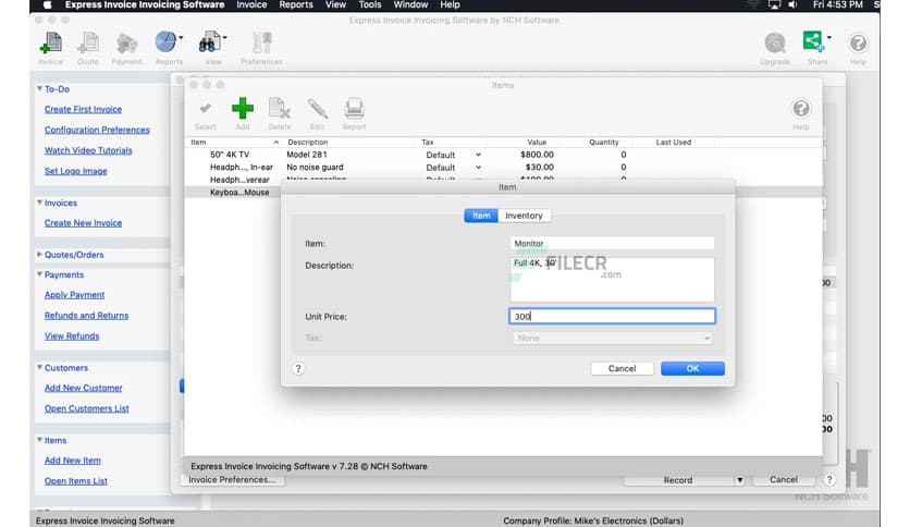 Express Invoice Plus 10.03
