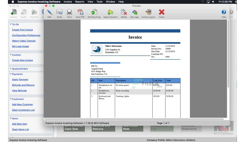 Express Invoice Plus 10.03
