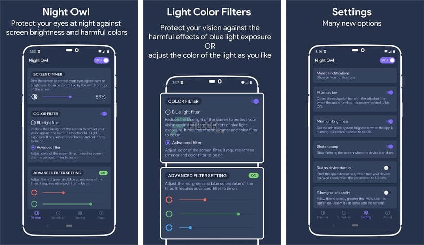 Night Owl – Screen Dimmer & Night Mode v3.04